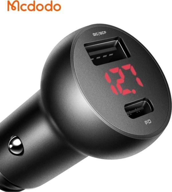 Mcdodo Cc-6810 30w 1xpd 1xusb Girişli Araç Çakmak Şarj 5a-siyah - Image 1