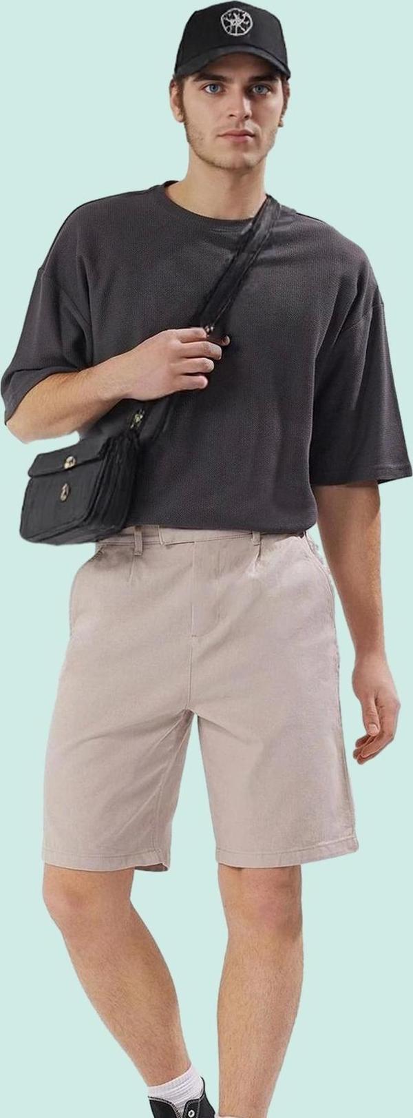 Erkek Regular Fit Gabardin Şort Pamuk Günlük Kullanım İçin Hafta Sonu Yaz Aylarının Vazgeçilmezi - Image 1