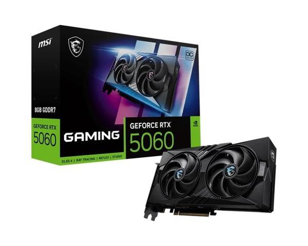 Msı Geforce Rtx 5060 8g Gamıng Oc Gddr7 128b Dx12 Pcıe 5.0 X16 (3xdp 1xhdmı) - Image 1