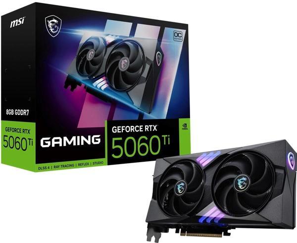 Msı Geforce Rtx 5060 Tı 8g 128bıt Gamıng Oc Gddr7 128b Dx12 Pcıe 5.0 X16 (3xdp 1xhdmı) - Image 1
