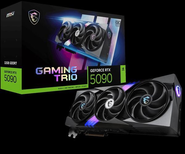 Msı Geforce Rtx 5090 32g Gamıng Trıo Oc Gdrr7 256 B Dx12 Pcıe 5.0 X16 (3xdp 1xhdmı) - Image 1