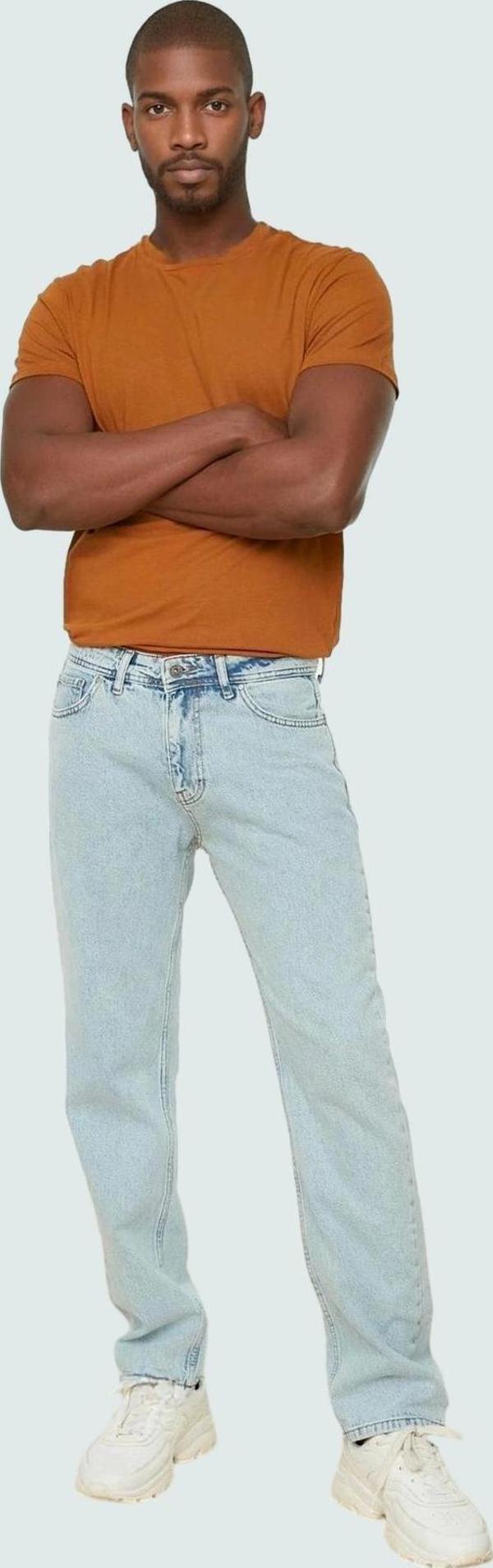 Erkek Regular Fit Kot Pantolon Pamuk Denim Kumaş Günlük Stil Hafta Sonu Yaz Aylarının Vazgeçilmezi - Image 1
