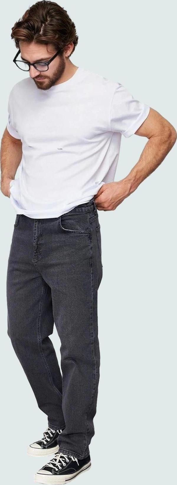 Erkek Baggy 90s Straight Fit Kot Pantolon Normal Bel Denim Günlük Kombinler Modern Tasarım - Image 1