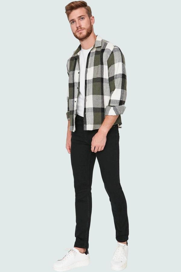 Erkek Skinny Dar Kesim Jeans Kot Pantolon Regular Boy Pamuk Günlük Stil Yaz Aylarının Vazgeçilmezi - Image 1