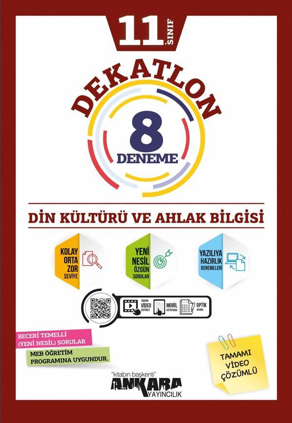 Ankara Yayınları 11. Sınıf Din Kültürü Dekatlon 8 Li Deneme 2021-2022 - Ankara Yayıncılık - Image 1