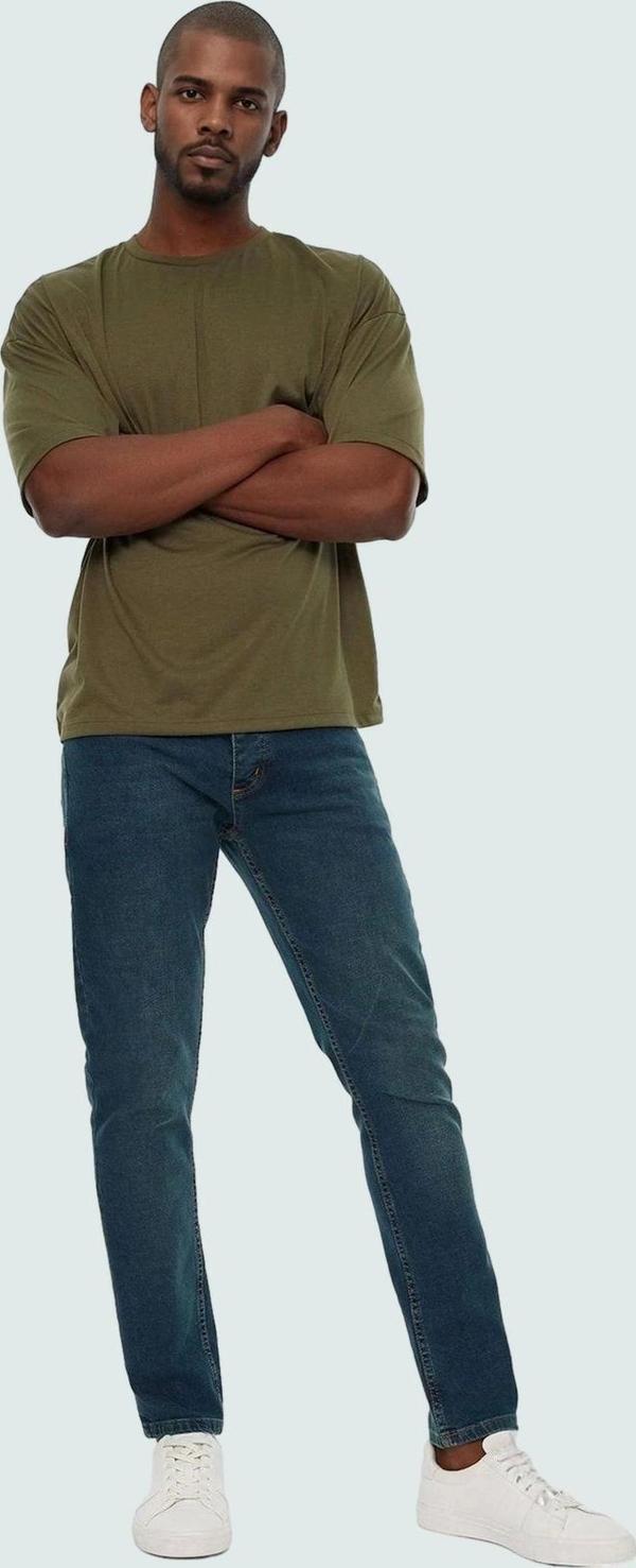 Erkek Skinny Dar Kesim Jeans Kot Pantolon Comfort Dokuma Günlük Kullanım Dayanıklı Malzeme - Image 1