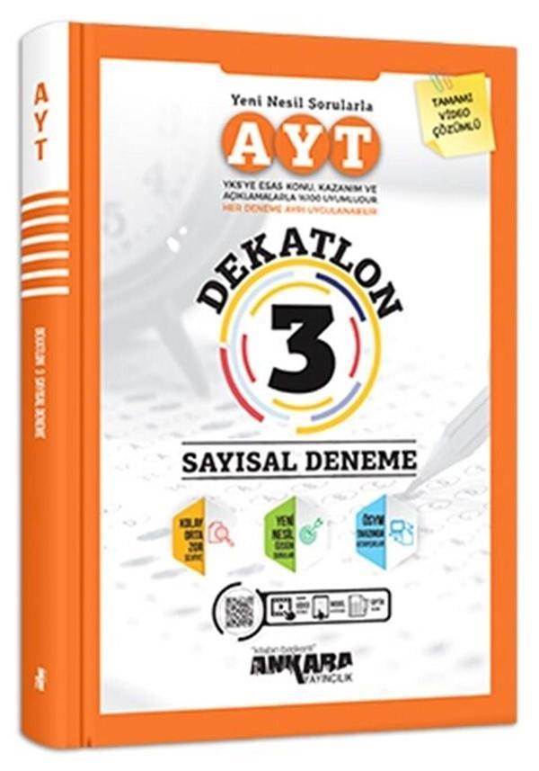 Ankara Yayınları Ayt Sayısal Dekatlon 3 Lü Deneme 2021-2022 - Ankara Yayıncılık - Image 1