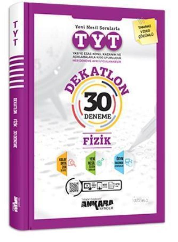 Ankara Yayınları Tyt Fizik Dekatlon 30 Lu Deneme 2021-2022 - Ankara Yayıncılık - Image 1