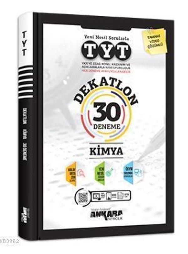 Ankara Yayınları Tyt Kimya Dekatlon 30 Lu Deneme 2021-2022 - Ankara Yayıncılık - Image 1