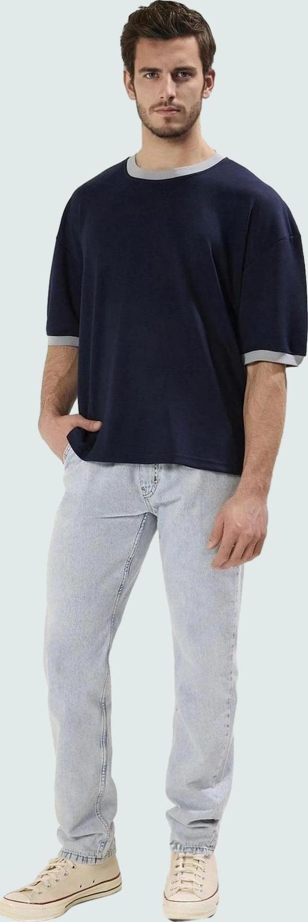 Erkek Regular Kalıp Uzun Boy Kot Pantolon Pamuklu Günlük Kombinler Yaz Aylarının Vazgeçilmezi - Image 1