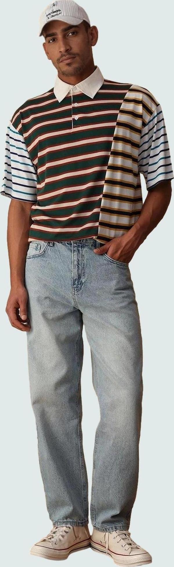 Erkek Baggy Fit Kot Pantolon Pamuk Denim Kumaş Günlük Stil Hafta Sonu Yaz Aylarının Vazgeçilmezi - Image 1