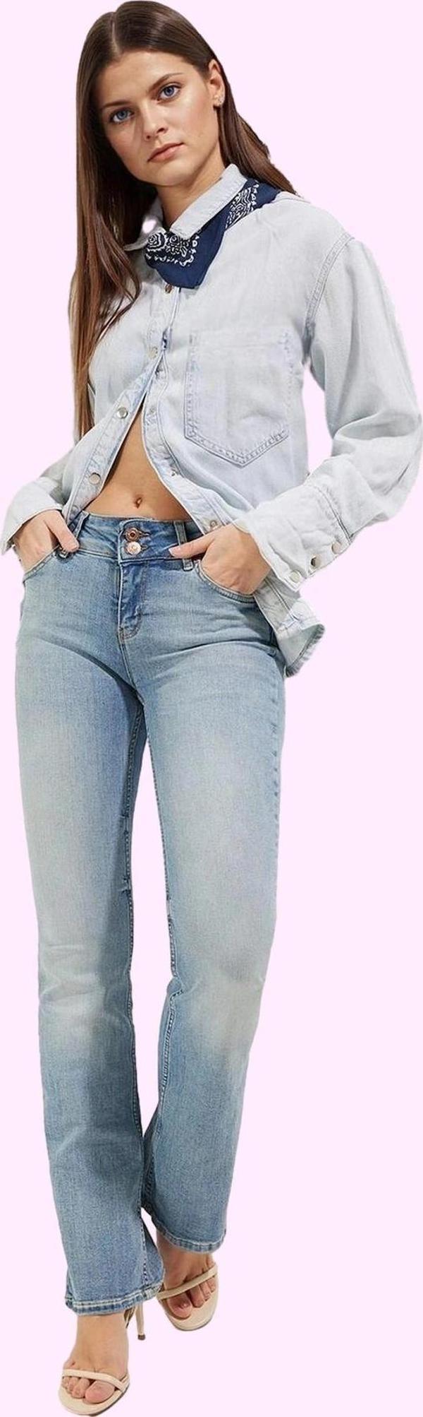 Kadın Düşük Bel Flare Jeans İspanyol Paça Denim Günlük Stil Hafta Sonu Yaz Aylarının Vazgeçilmezi - Image 1