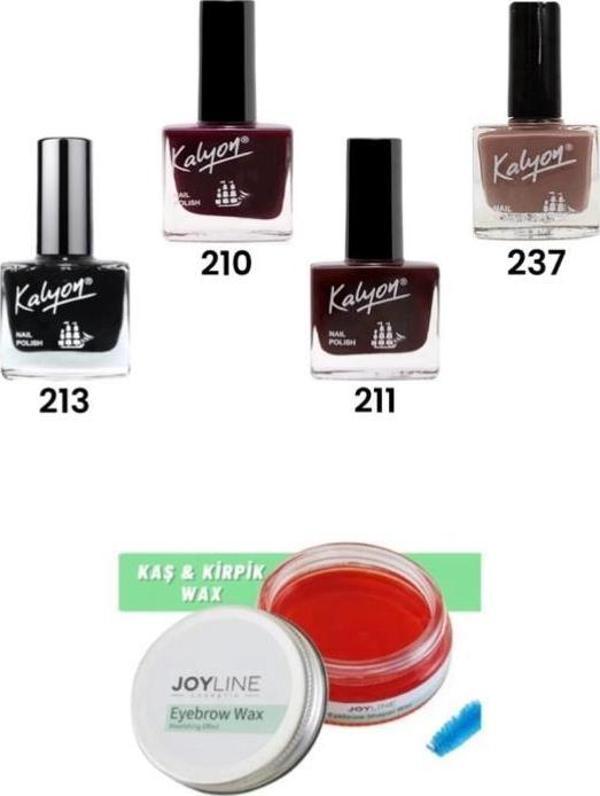 Kalyon Oje 213-210-211-237+joy line Kaş Şekillendirici Ve Sabitleyici Wax 50ml - Image 1