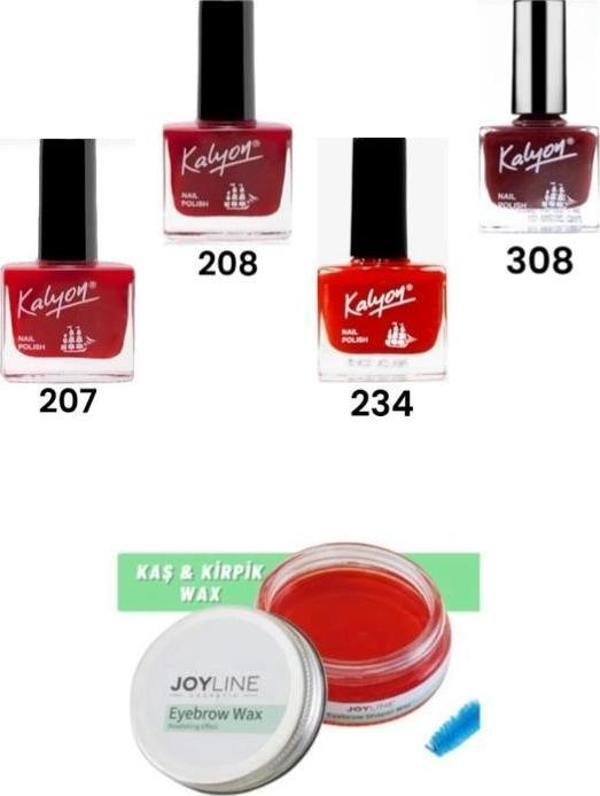 Kalyon Oje 207-208-234-308+joy line Kaş Şekillendirici Ve Sabitleyici Wax 50ml - Image 1