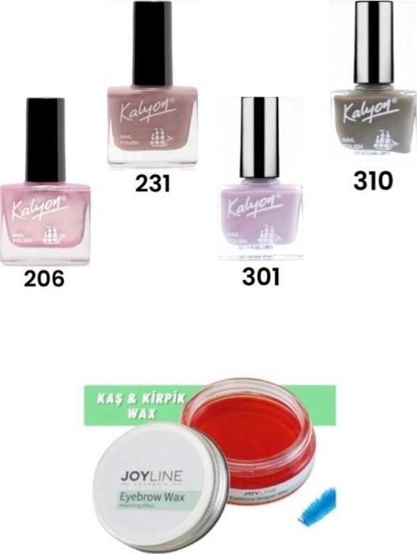Kalyon Oje 206-231-301-310+joy line Kaş Şekillendirici Ve Sabitleyici Wax 50ml - Image 1