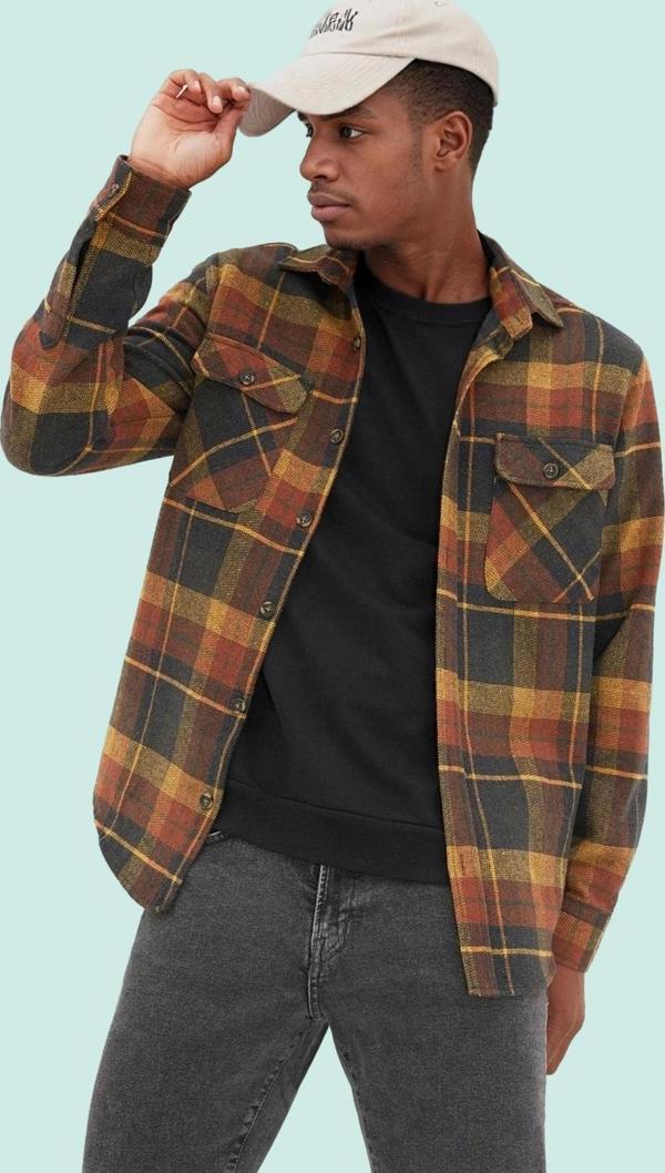 Erkek Kareli Oduncu Gömlek Regular Fit Kışlık Casual Günlük Hafta Sonu Yaz Aylarının Vazgeçilmezi - Image 1