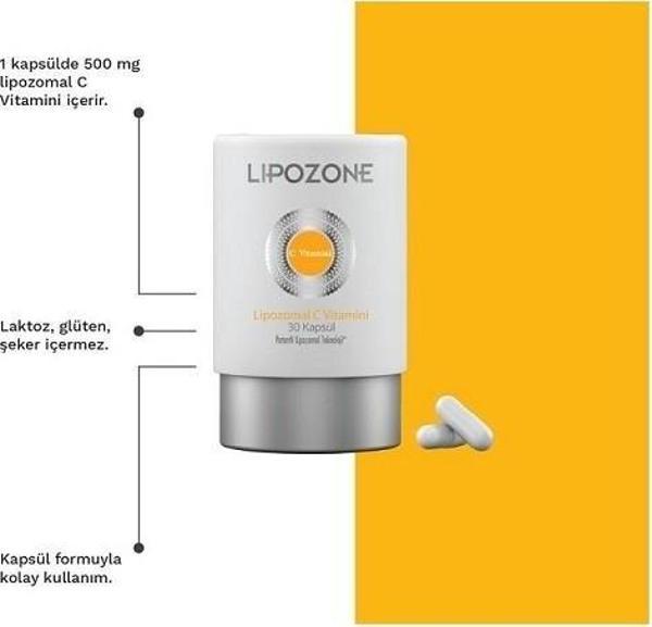 Lipozone Vitamin C Kapsül 30 Kapsül - Image 1
