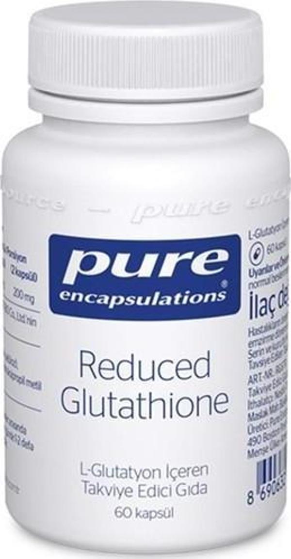 Pure Encapsulations Reduced Glutathione L-Glutatyon 60 Kapsül - Image 1