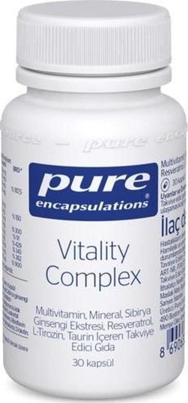 Pure Encapsulations Vitality Complex 30 Kapsül - Image 1