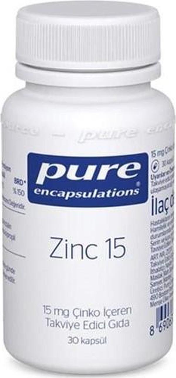 Pure Zinc 15 Mg Çinko - 30 Kapsül - Image 1