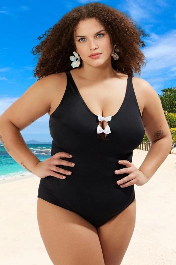 Konforlu Plus Size Mayo Tasarım Büyük Beden Yüksek Konfor Su Sporları İçin Tam Destek - Image 1
