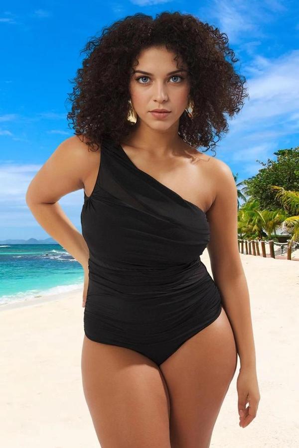 Konforlu Plus Size Mayo Tasarım Büyük Beden Özgüvenli Stil - Image 1