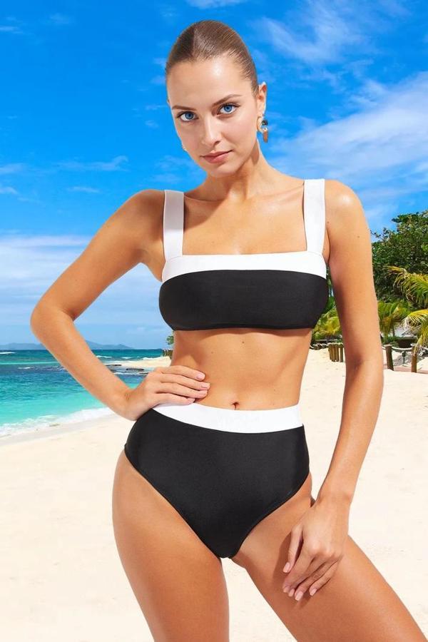 Tasarım Bikini Takımı Hızlı Kuruyan Premium Kalite Esnek Kumaş Su Sporları İçin - Image 1
