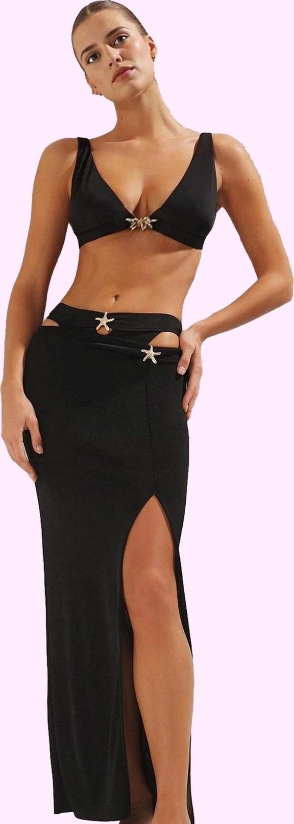 Kadın Maxi Örme Etek Plaj Giyim Yazlık Aksesuarlı Günlük Kullanım Yaz Aylarının Vazgeçilmezi - Image 1