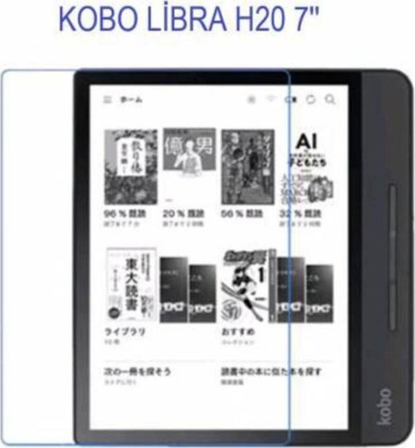 2 Adet Mat Kobo Libra H2o 7 Inç Ekran Koruyucu Film - Image 1