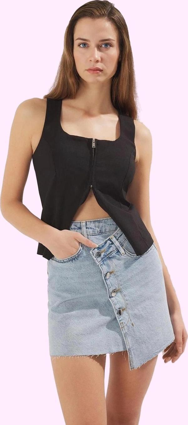 Kadın Pamuk Denim Mini Etek A line Günlük Kullanım İçin Hafta Sonu Yaz Aylarının Vazgeçilmezi - Image 1