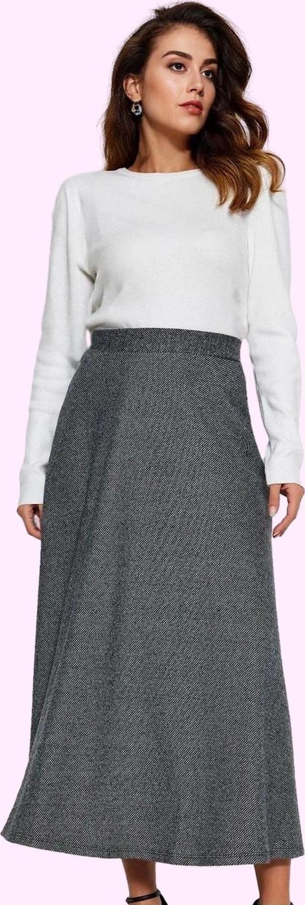 Kadın A line Maxi Etek Polyester Pamuk Rahat Günlük Stil Hafta Sonu Yaz Aylarının Vazgeçilmezi - Image 1