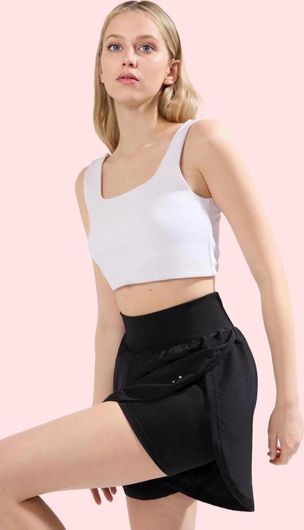 Kadın Kısa Spor Şort Normal Bel Loose Kesim Renk Yaz Aylarının Vazgeçilmezi Günlük Kullanım - Image 1
