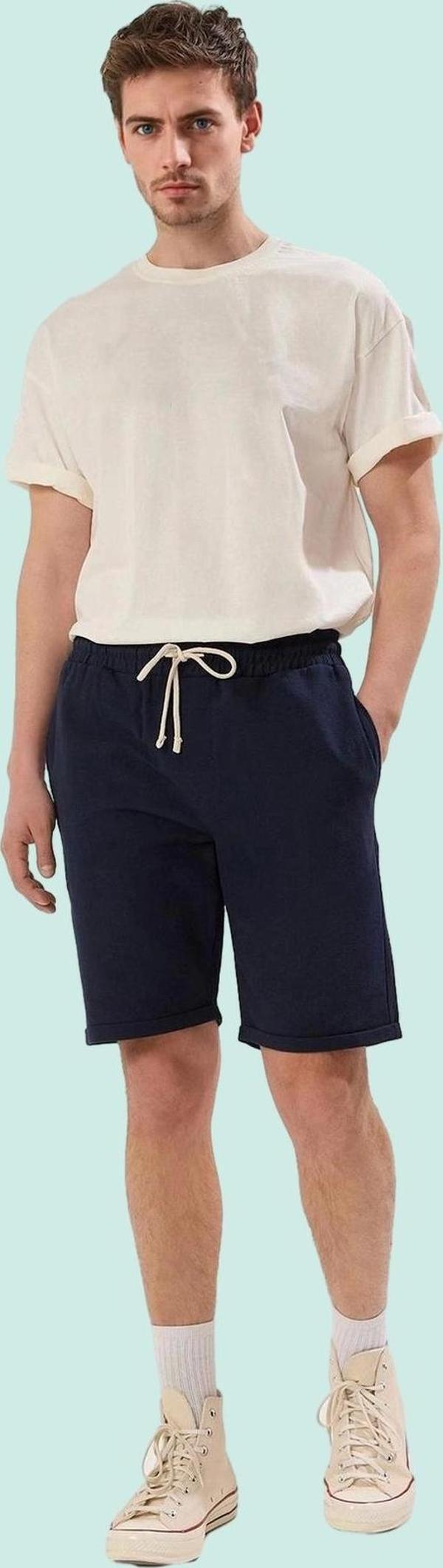 Erkek Pamuk Şort Rahat Straight Kalıp Yazlık Kombin Günlük Kullanım Yaz Aylarının Vazgeçilmezi - Image 1