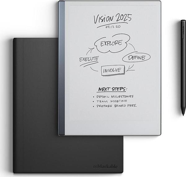 2 Digital Paper + Marker Plus Pen (silgili) + Klavyeli Siyah Kılıf - Image 1