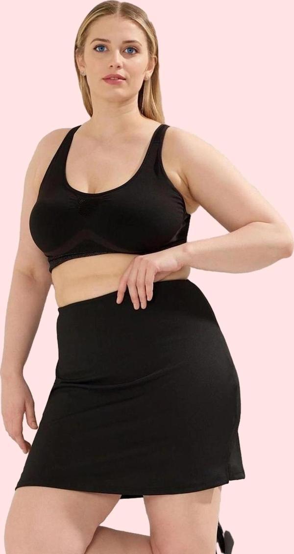 Kadın Geniş Paça Örme Spor Şort Etek Yüksek Bel Regular Aktiviteleri İçin Günlük Kombinler - Image 1