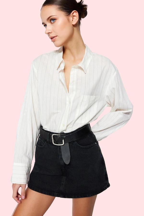 Kadın Mini Denim Şort Etek Pamuk Casual Günlük Kombinler İçin Mükemmel Yaz Aylarının Vazgeçilmezi - Image 1