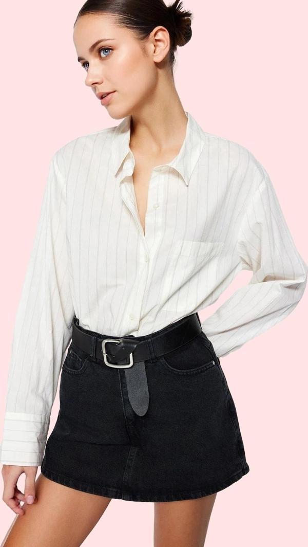 Kadın Mini Denim Şort Etek Pamuk Casual Günlük Kombinler İçin Mükemmel Yaz Aylarının Vazgeçilmezi - Image 1