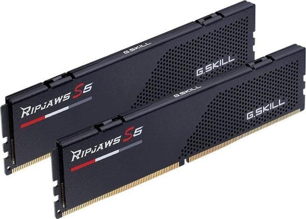 GSKILL Ripjaws S5 F5-6400J3239G32GX2-RS5K Siyah DDR5-6400Mhz CL32 64GB (2X32GB) 1.4V DUAL RAM - Image 1