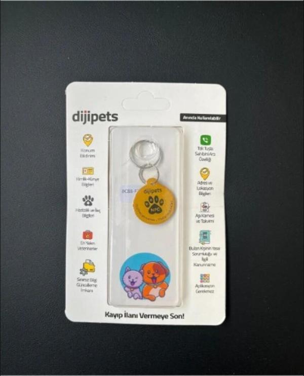 MVG Store Dijipets Konum Bilgili Dijital Tasma Sahibini Ara Özellikli Akıllı Kayıp Kedi Künyesi KEDİ KAYBOLMASINA SON - Image 1