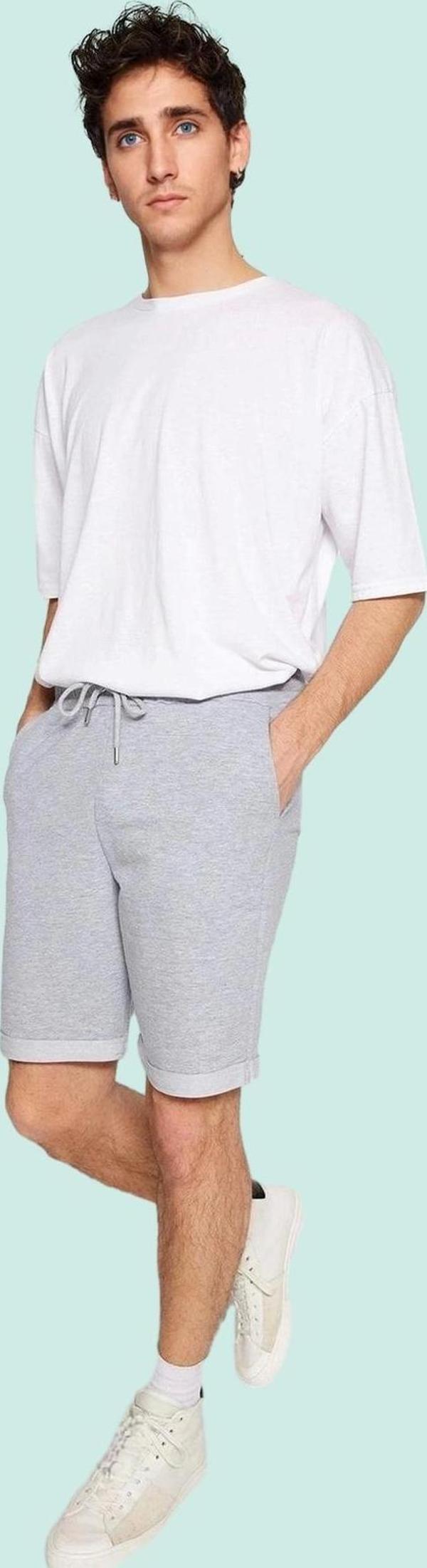 Erkek Pamuklu Şort Günlük Spor Yazlık Rahat Kombinler Hafta Sonu Yaz Aylarının Vazgeçilmezi - Image 1