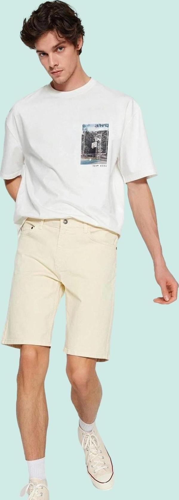 Erkek Kısa Denim Şort Pamuk Stretch Kumaşlı Casual Yaz Günlük Kullanım Stilin Buluştuğu Yer - Image 1