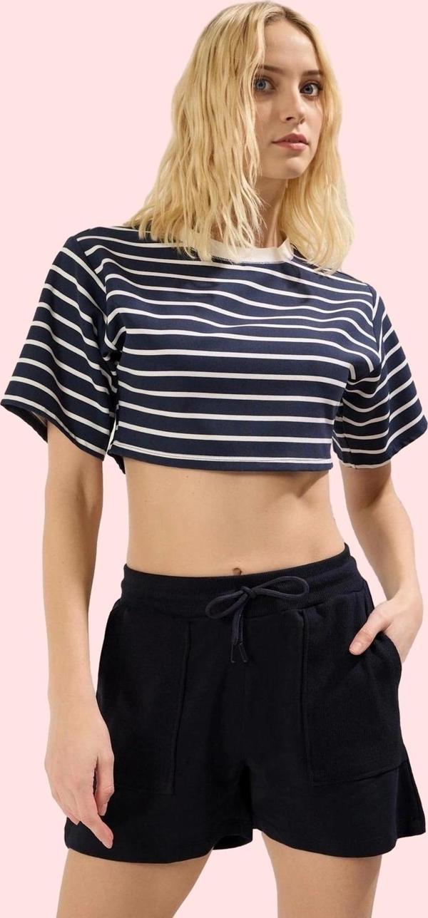 Kadın Yüksek Bel Şort Rahat Kalıp Günlük Yaz Kullanımı İçin Hafta Sonu Stilin Buluştuğu Yer - Image 1