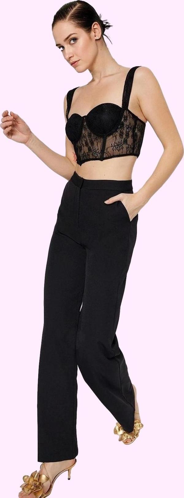 Kadın Düz Desen Normal Bel Wide Leg Pantolon Kış Sezonu Günlük Kullanım Yaz Aylarının Vazgeçilmezi - Image 1