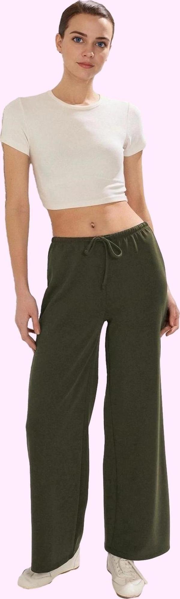 Kadın Renk Wide Leg Pantolon Rahat Kesim Yazlık Modal Kumaş Günlük Kullanım Modern Tasarım - Image 1