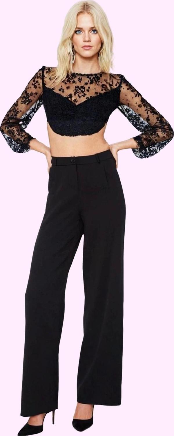 Kadın Terrycotton Dokuma Palazzo Pantolon Düz Desen Normal Bel Wide Leg Yaz Aylarının Vazgeçilmezi - Image 1