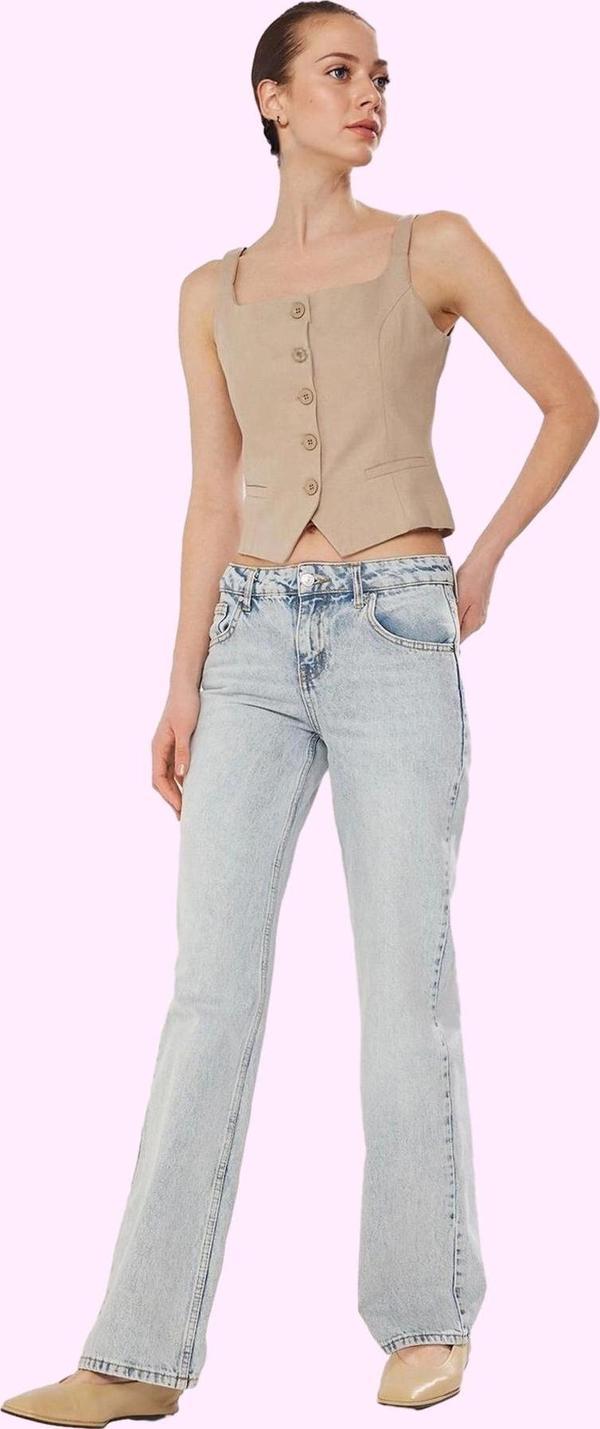 Kadın Care Koleksiyonu Pamuk Denim Jean Pantolon Rahat Günlük Kullanım Yaz Aylarının Vazgeçilmezi - Image 1