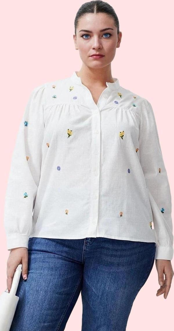 Kadın Regular Kalıp Dokuma Gömlek Dik Yaka Uzun Kollu Polyester Günlük Yaz Aylarının Vazgeçilmezi - Image 1