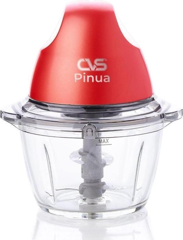 Cvs Dn 3361 Pinua Çift Bıçaklı Kırmızı Boyalı Cam Gıda Doğrayıcı - Image 1