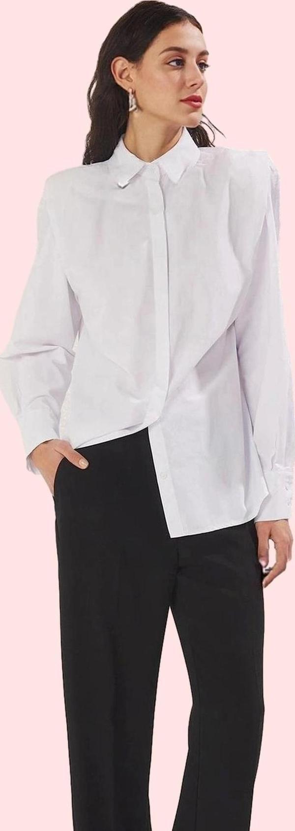 Kadın Uzun Kollu Gömlek Günlük Casual Stil Pamuk Rahat Kalıp Hafta Sonu Yaz Aylarının Vazgeçilmezi - Image 1