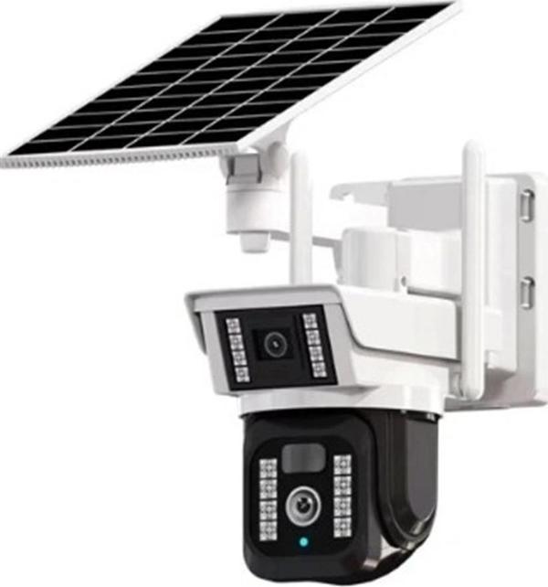OKam O-KAM-3940 4G 6MP Dual Lens WIFI PTZ Solar Kamera - Image 1